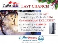 Take advantage of the 30% Geothermal Tax Credit!
