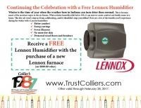 Receive a FREE Lennox Humidifier 